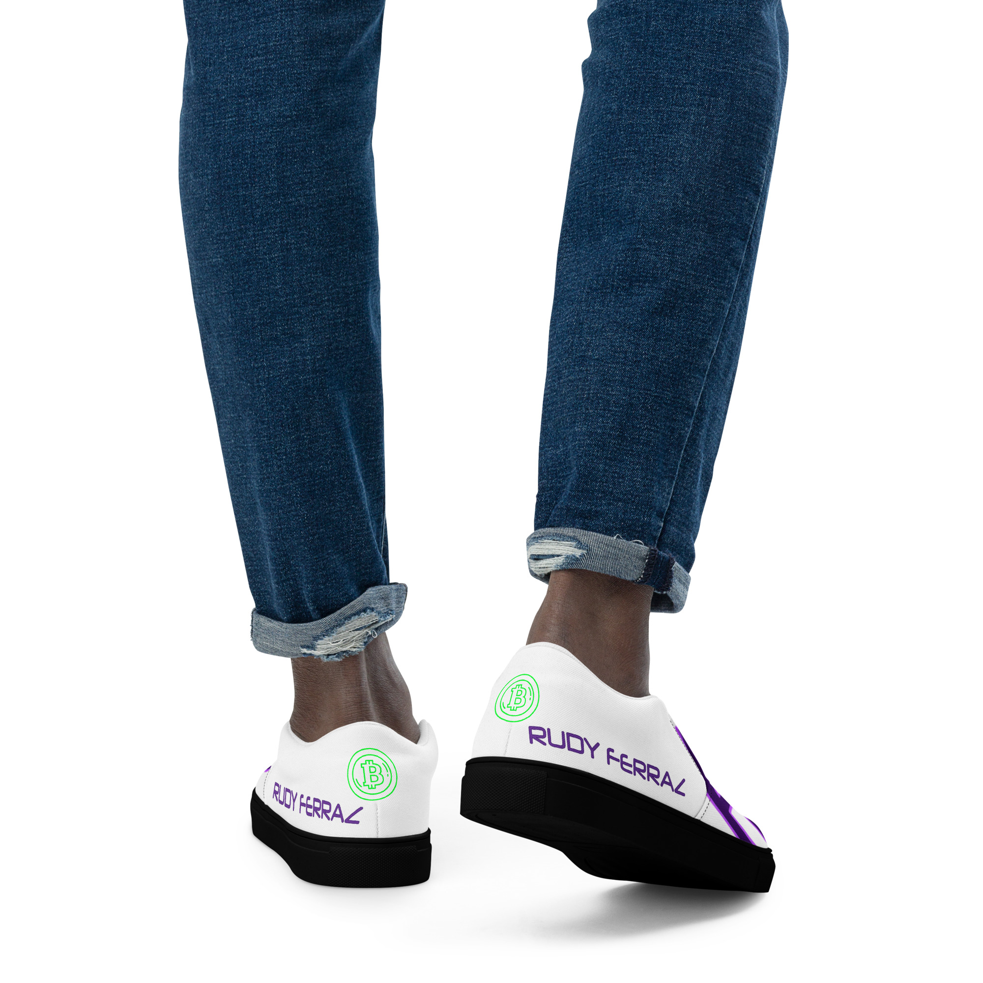 RudyFerraz - Men’s Slip-on-Black-Beach canvas shoes - Image 2