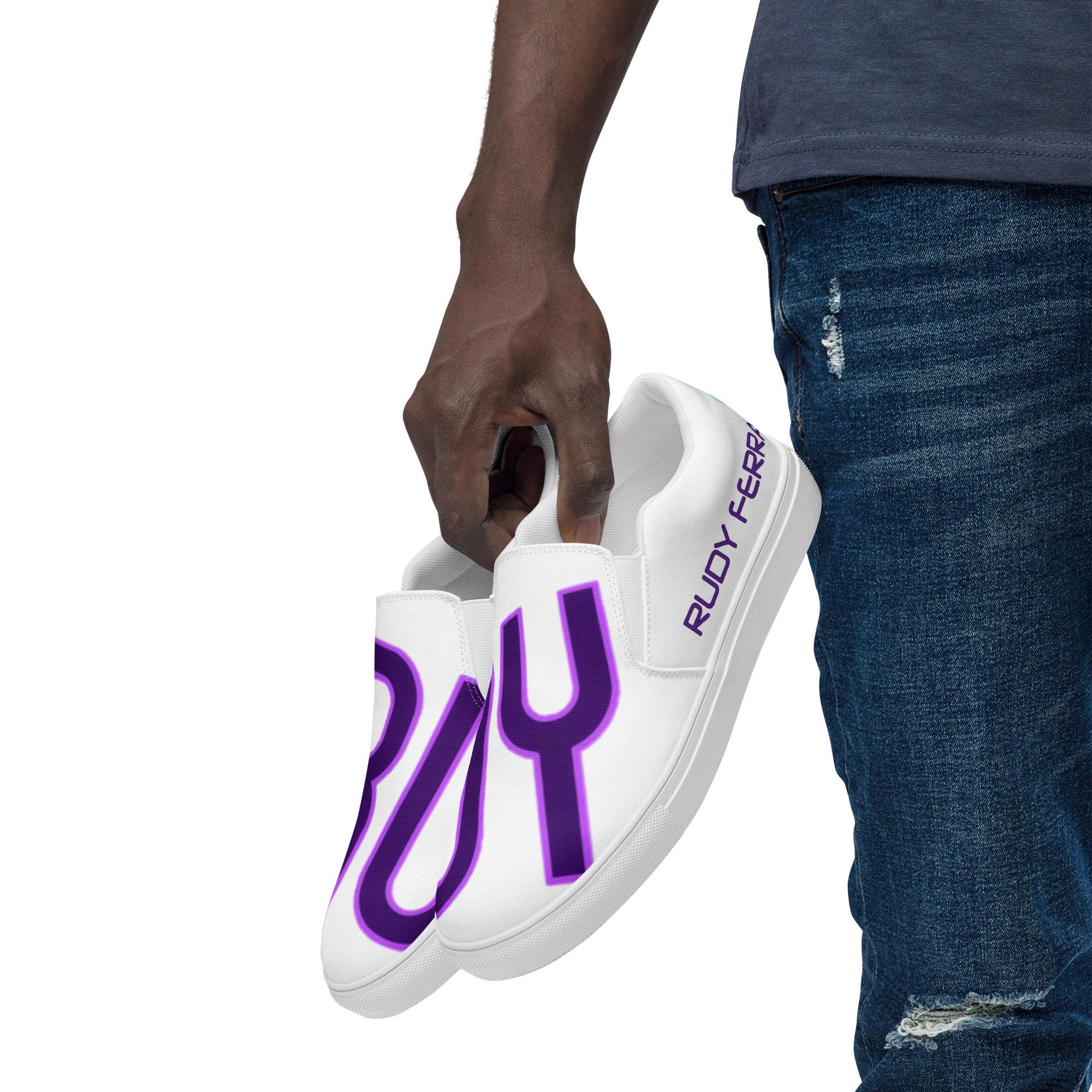 RudyFerraz - Men’s Slip-on-Beach canvas shoes