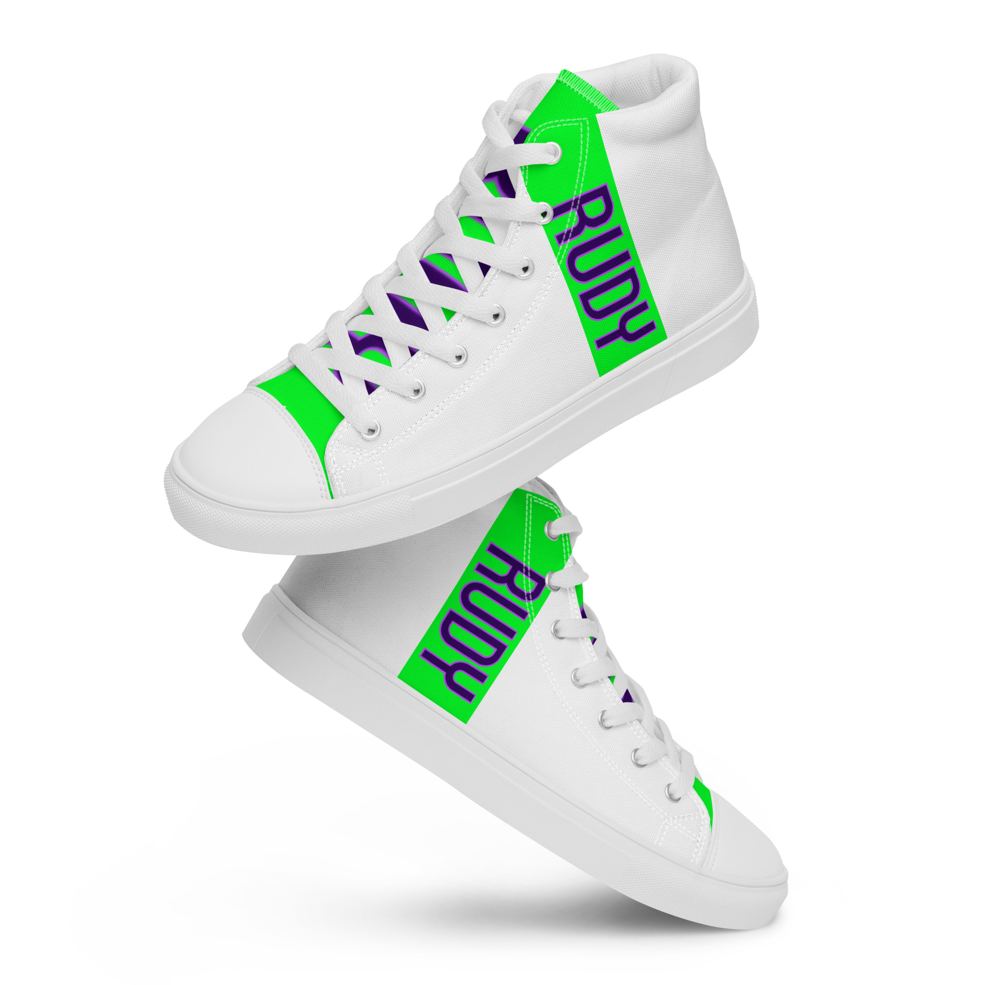 RudyFerraz - Women’s Name high top canvas shoes